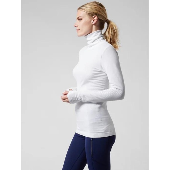 Athleta Flurry Blizzard Seamless Turtleneck (M) - Picture 4 of 7